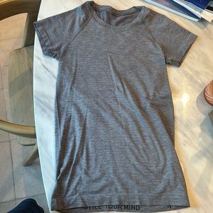 Gray Lululemon short sleeve swiftly